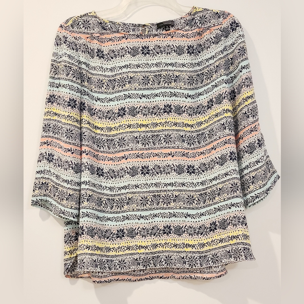 The Limited Floral Pastel Blouse Sz XL